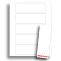 White Printable Blank Bookmarks - 65Lb Cover - 2' X 6' Perforated - 10 Sheets / 50 Blank Bookmarks For Inkjet & Laser Printers
