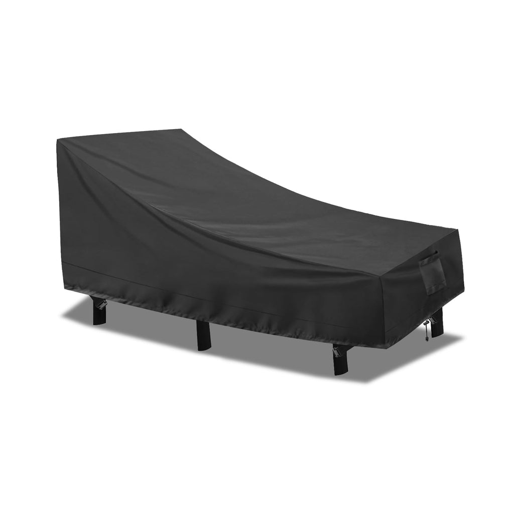 Purefit Outdoor Chaise Lounge Cover, Lounge Chair Covers Waterproof Patio Furniture Lounge Chair Cover, Uv Resistant & Weatherproof, 1 Pack, 78'L X 35.5'W X 33'H Inches, Black