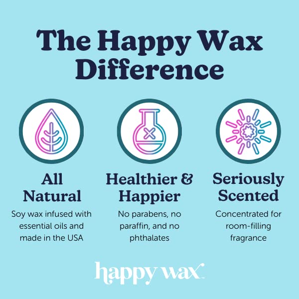 Happy Wax Caramel Macchiato Scented Bear Wax Melts - Natural Strong Scented Coffee Wax Melts Infused W/Essential Oils - Non Toxi