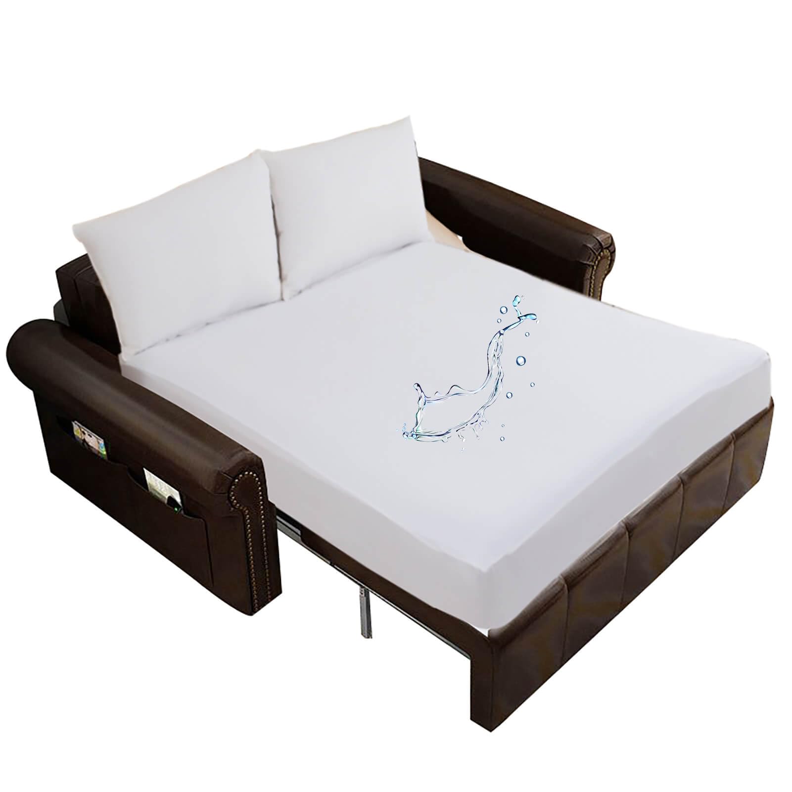 Waterproof Sleeper Sofa Queen Mattress Protector 60X72 For Pull Out Sofa Bed Fitted Sheet Style Matress Cover Up To 8 Inch Deep