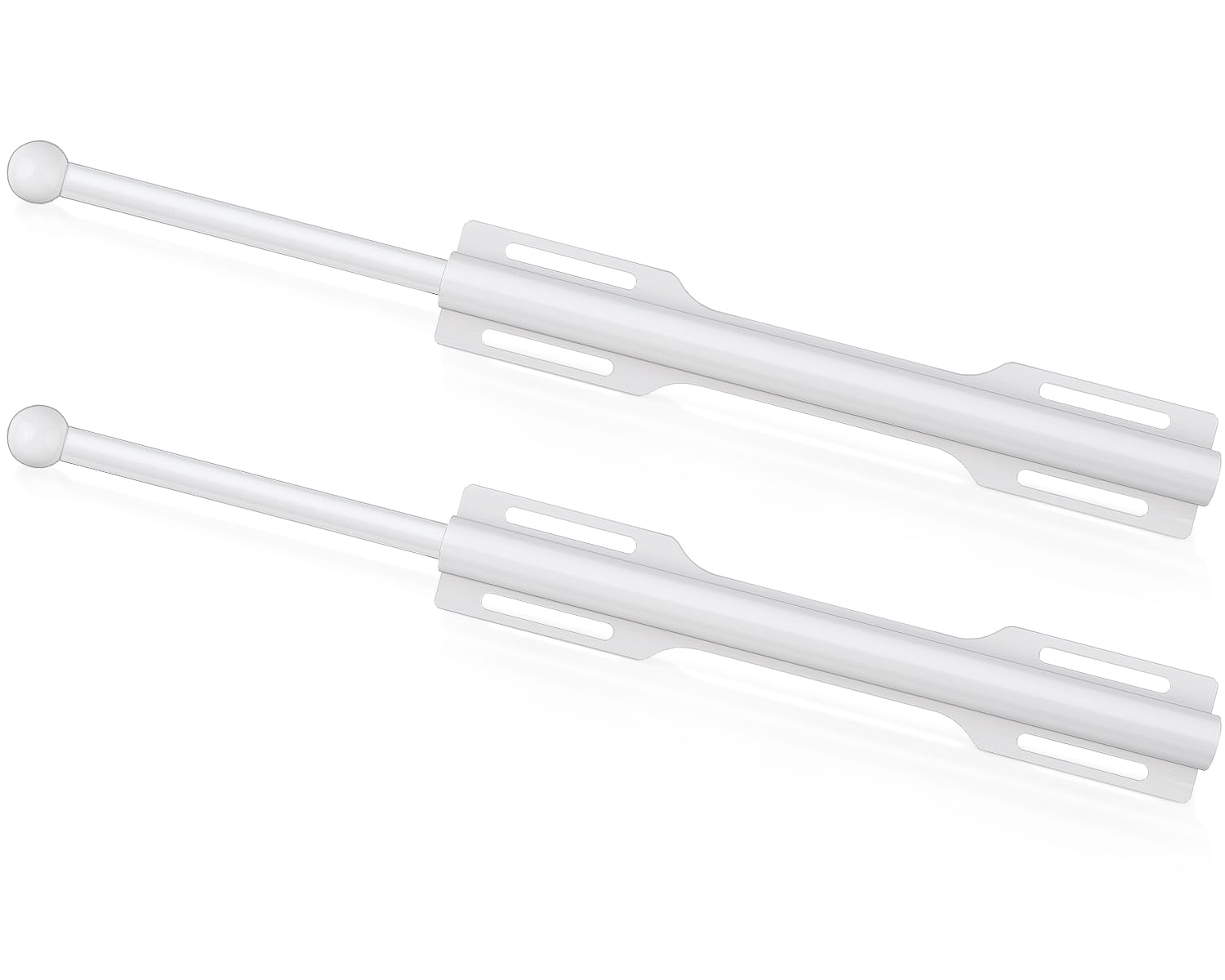 FIRJOY 12 Valet Rod for Closet Pull Out (2 Pack, White)