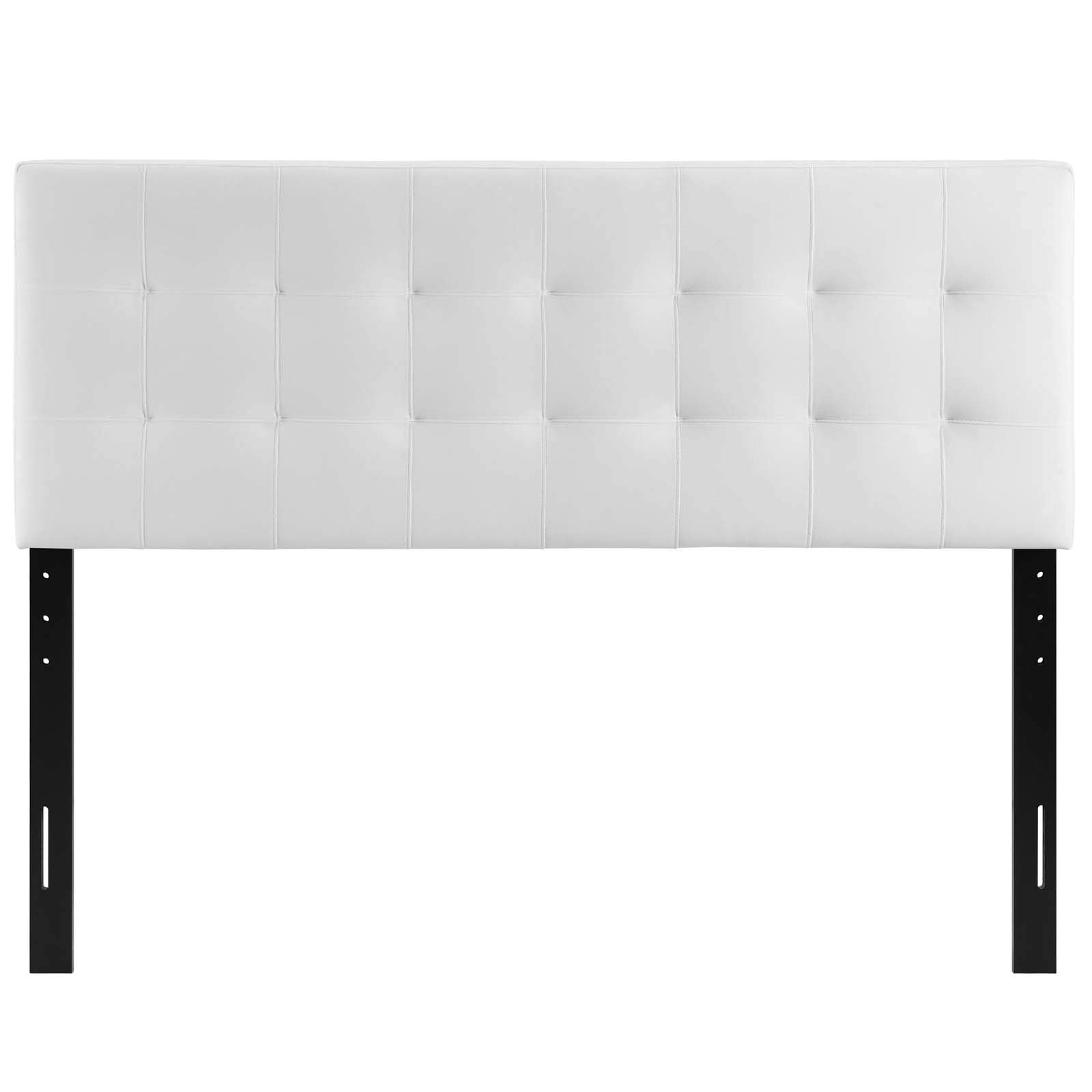 Modway Lily Queen Biscuit Tufted Performance Velvet Headboard, White