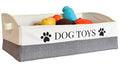 KINTNER DESIGNS Large Dog Toy Storage Bin Sturdy and Foldable Toy Basket