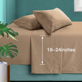 Manyshofu Extra Deep Pocket Full Size Sheets Set - Hotel Luxury 1800 Thread Count Sheets & Pillowcases - Kids Bedding Set Up To