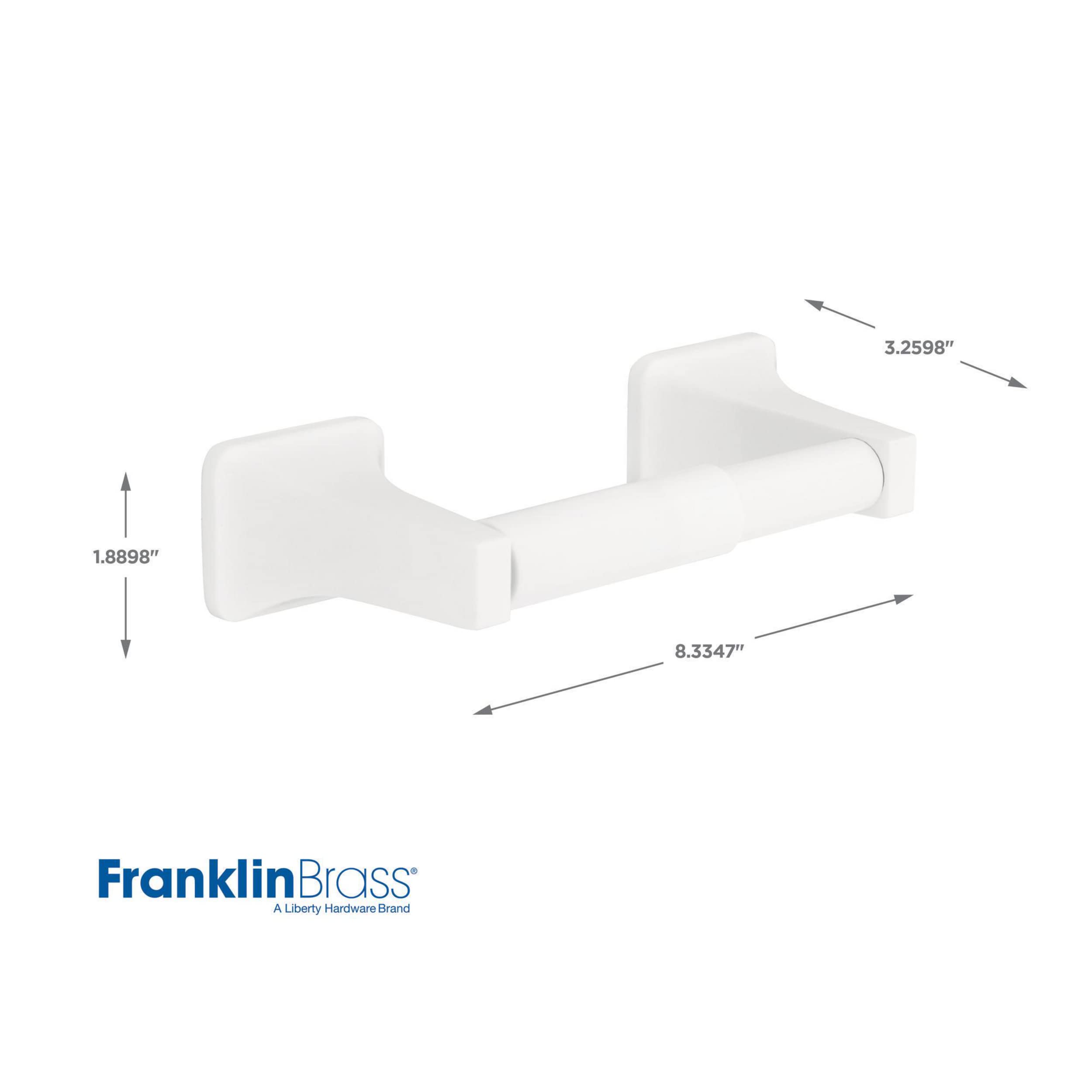 Franklin Brass D2408W Futura Toilet Paper Holder, White