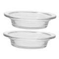 TOPPERFUN 2Pcs Replacement Wax Heating Tray, 4.5in Glass Aromatherapy Tray Candle Heating Bowl, Wax Warmer Replacement Tray Oil 