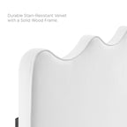 Modway Athena Performance Velvet Twin Headboard in White