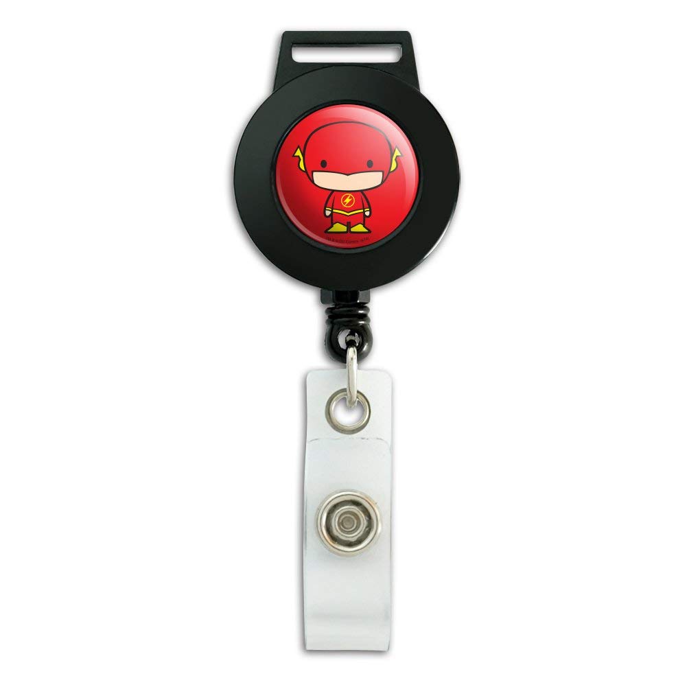 The Flash Cute Chibi Character Lanyard Retractable Reel Badge Id Card Holder