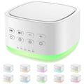 Magicteam White Noise Machine 10 Colors Lights and 25 Soothing Sounds Sleep Sound Machine with 5 Timers with Memory Feature Port