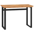 vidaXL Solid Teak Wood Desk 39.4" Computer Writing Study Office Table Home