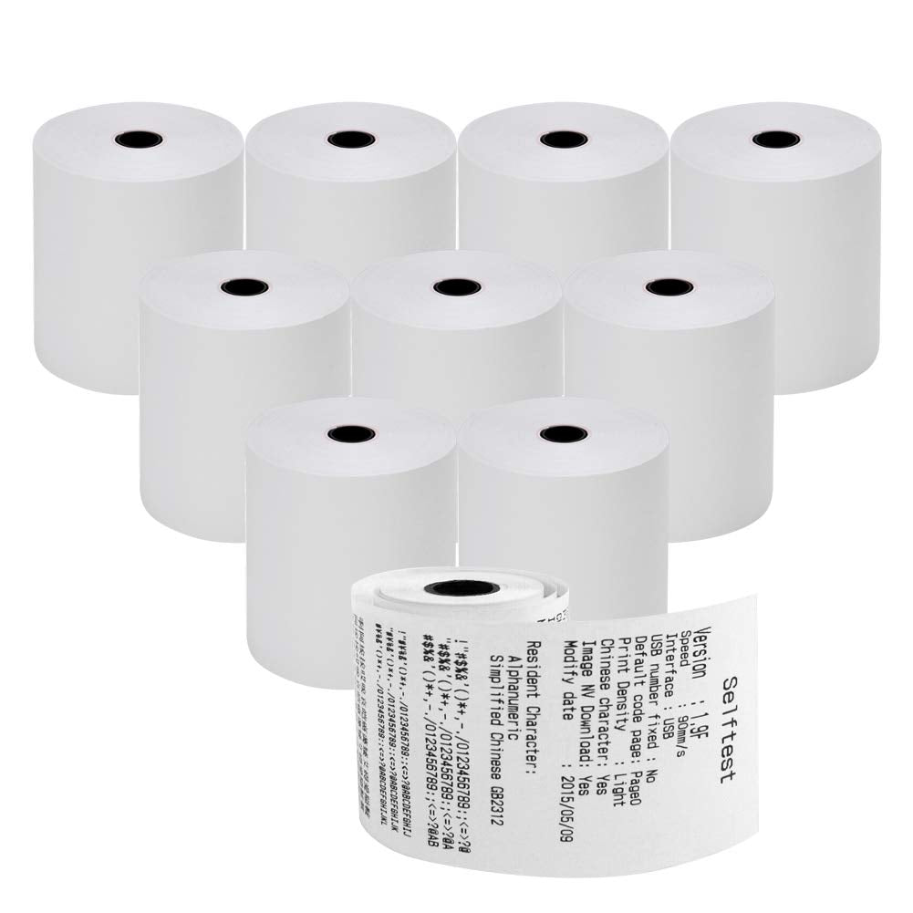 Ryhampaper 10 Rolls Thermal Receipt Paper, Thermal Paper 3-1/8' X 230' Pos Receipt Paper, Cash Register Rolls