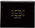 Ritadeshop 5 Year Calendar Planner (Black, 11 * 8.5' 2025-2029)