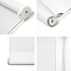 Nutro Chill Window Blinds, Black Blinds For Windows With Thermal Insulated, Uv Protection Roll Down Blackout Shades For Home And