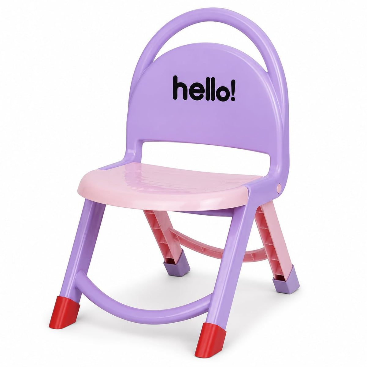 Sukhson Hello Foldable Kids Chair  Portable Study & Activity Chair For Toddlers, Lightweight Plastic Folding Chair For Boys & G