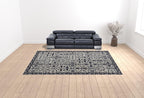 HomeRoots 513677 10 x 14 ft. Taupe & Gray Wool Floral Hand Tufted Handmade Stain Resistant Rectangle Area Rug