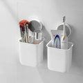 WallMounted Tooth Brush Holder Bathroom  SelfAdhesive Bathroom Organiser Without Drill for Toothbrushes, Toothpaste and Makeu