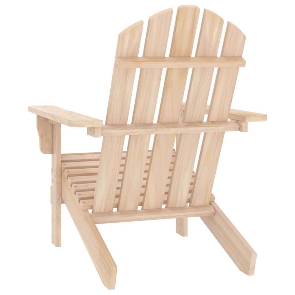 vidaXL Modern Stylish Adirondack Patio Chair - Weather Resistant & Ergonomically Designed Solid Fir Wood with Maximum Weight Capacity of 242.5 lbs for Garden or Patio Use