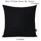 Thmyo 4-Pack 100% Cotton Comfortable Solid Decorative Throw Pillow Case Square Cushion Cover Pillowcase Sublimation Blank Pillow