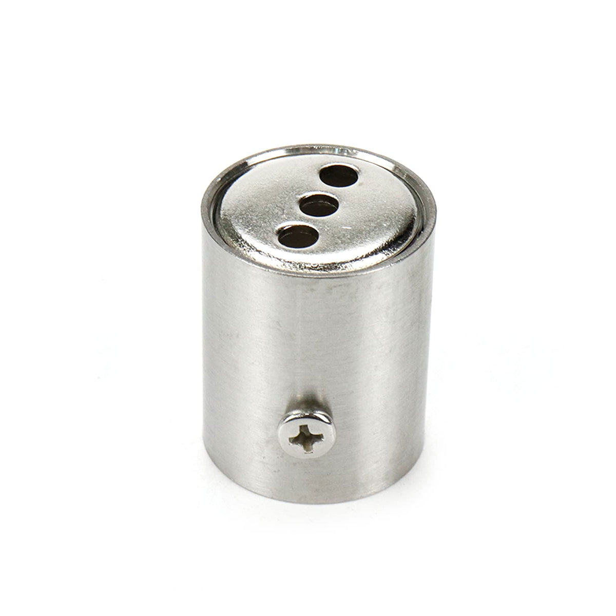 Rannb 4Pcs Closet Rod Bracket Fits 25Mm/1' Rod Dia Stainless Steel Cylinder Shape Rod End Holders