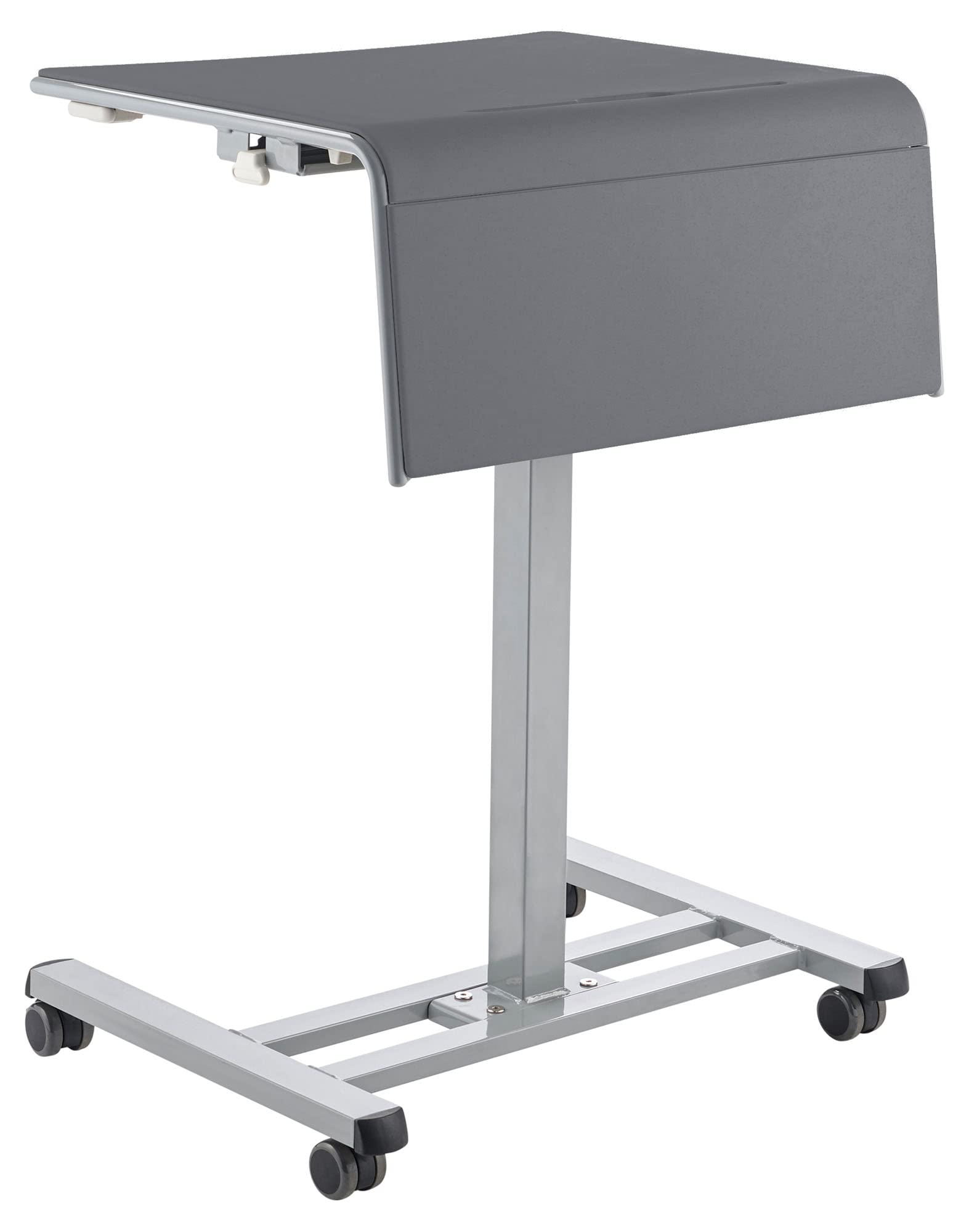 National Public Seating Sit-Stand Desk Workstation, Grey