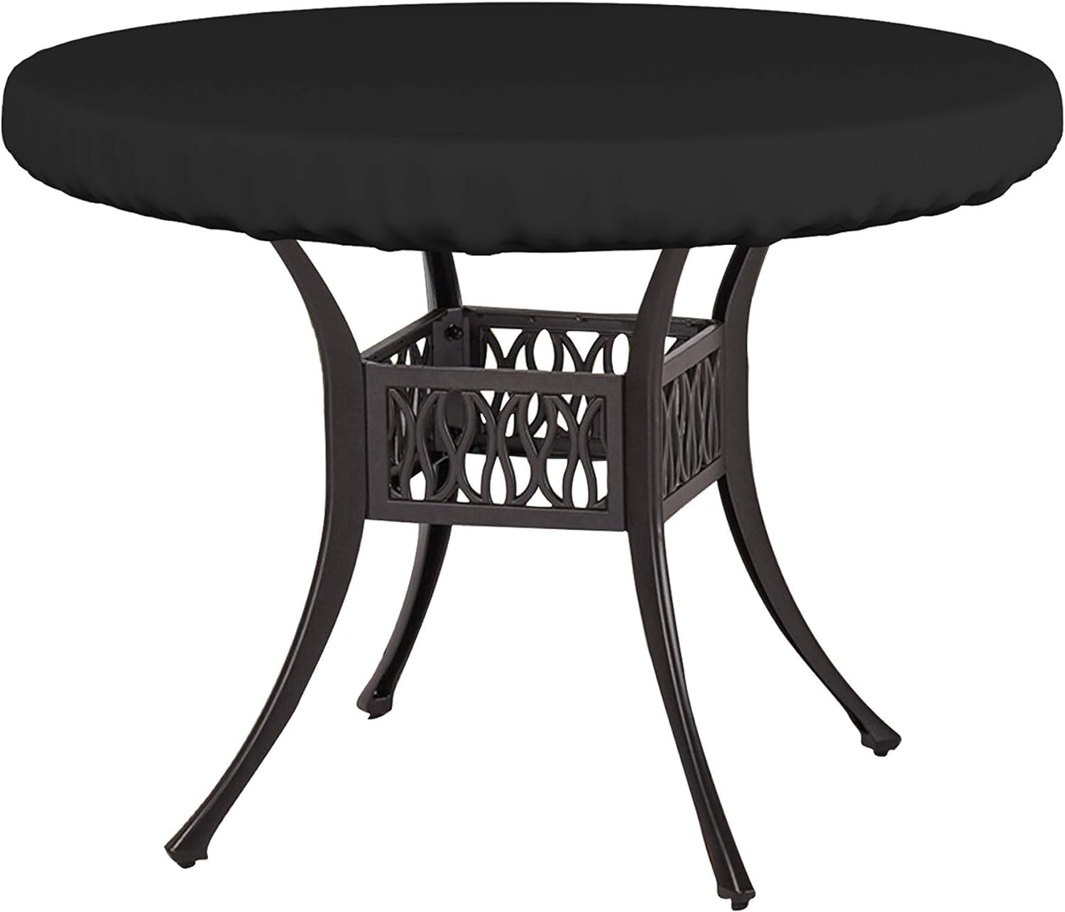 Covers & All Round Table Top Cover, 12 Oz Waterproof Uv & Weather Resistant Patio Table Cover, Outdoor Table Cover For Patio Outdoor Furniture & Coffee Table (30' Dia X 4' H Inches, Black)