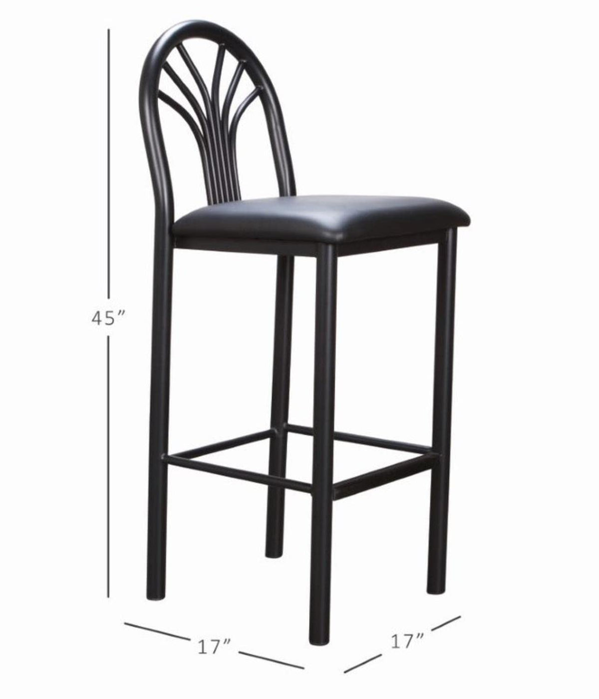 Thayer Barstool Black Set Of 2