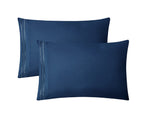 Clara Clark 1800 Premier Series 4Pc Bed Sheet Set - King, Navy Blue