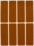 Royal Green Brown Stickers Rectangle Label 3X1 Labels Color Code - 120 Pack