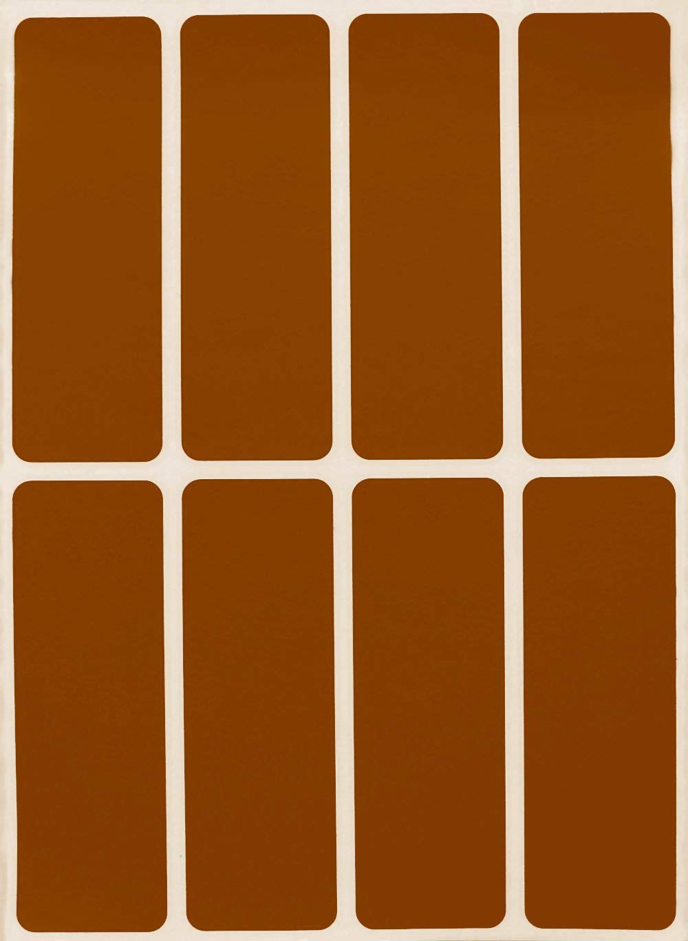Royal Green Brown Stickers Rectangle Label 3X1 Labels Color Code - 120 Pack