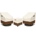 Patio Furniture Covers Set for 3-Piece Bistro Sets, Heavy-Duty 600D Waterproof Outdoor Furniture Covers for 2 Chairs&Side Table,