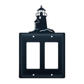 Village Wrought Iron Lighthouse Double GFCI Cover