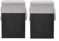 Brandlift Non Woven Printed Rectangular Foldable Laundry Bag | Lid And Handle Clothes Storage Organiser For Bedroom Dorm Closet 