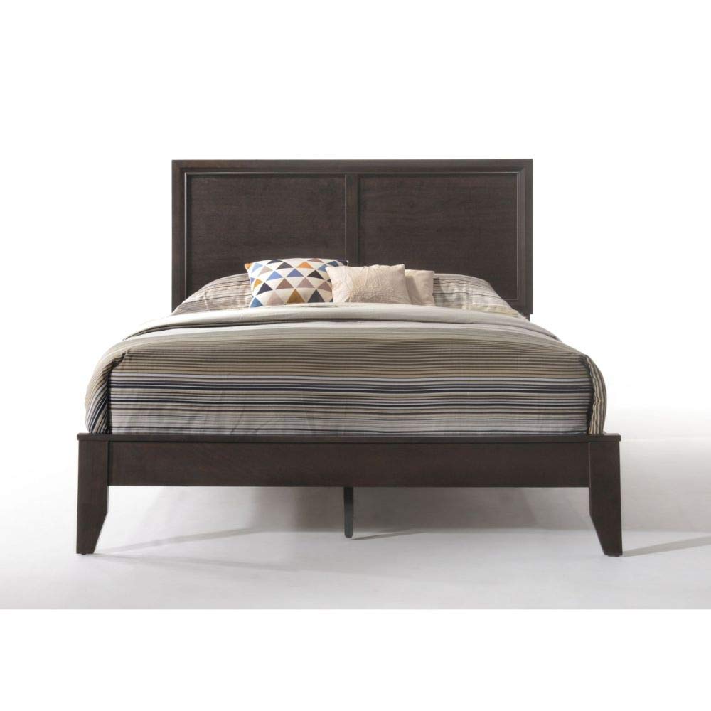 Acme Madison Queen Wooden Panel Bed In Espresso