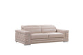 HomeRoots 29 to 38 Modern Beige Leather Sofa