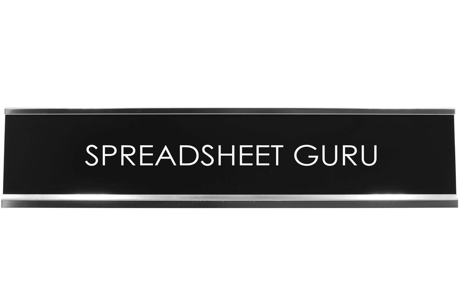 Signs Bylita Spreadsheet Guru Novelty Desk Sign