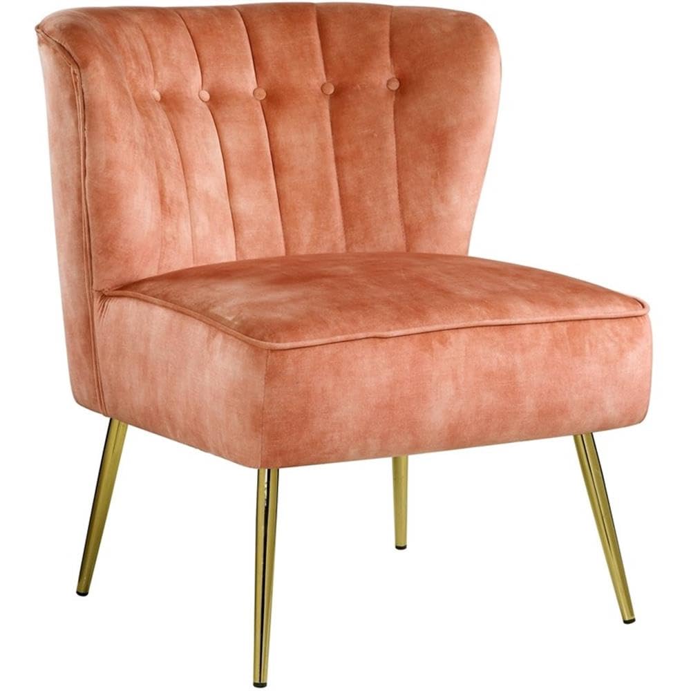 Acme Sambell Accent Chair in Burnt Orange Velvet