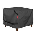 Porch Shield Patio Ottoman Cover - Waterproof Outdoor Square Side Table Covers - 31L X 31W X 18H Inch, Black