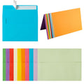 Wishop 50 Pack Self-Adhesive Envelopes With Fold Cards For Wedding Invitations, Greeting Cards, Baby Shower, Letter Mailing (Col