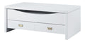 Acme Ramiel 2-Drawer Wooden Coffee Table in High Gloss White