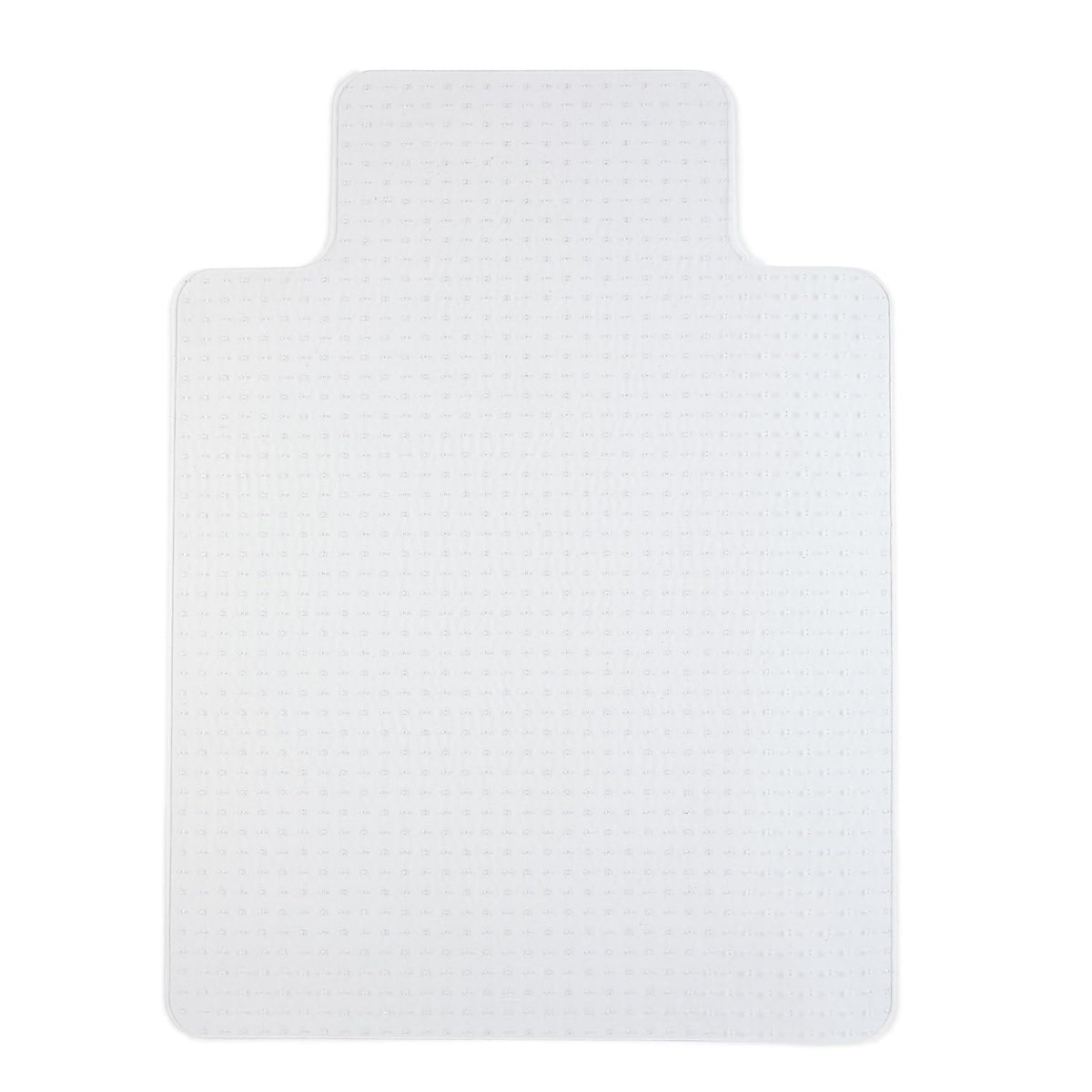 Staples Office Chair Mat, Clear Floor Mats with Lip, Flat-Pile Carpets, Extended Under-Desk Coverage, 48 x 36 Inch, Smooth Glide