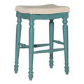 Marino Blue Backless Bar Stool