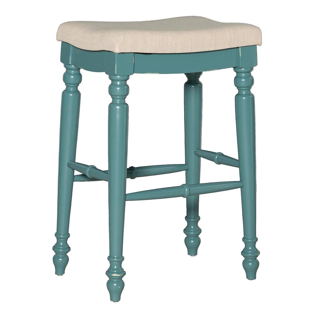 Marino Blue Backless Bar Stool