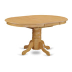 East West Furniture AVNO5-OAK-W Avon 5 Piece Dinette Set for 4 Includes an Oval Table with Butterfly Leaf and 4 Dining Room Chairs, 42x60 Inch, Oak