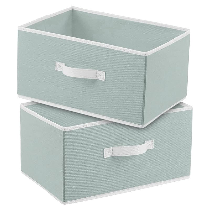 M Teaser Multipurpose Drawer Storage Organizer Rectangular Foldable Storage Box with Side Handle, Replacement Drawer Storage, an