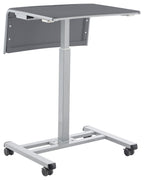 National Public Seating Sit-Stand Desk Workstation, Grey