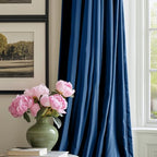 Lazzzy Navy Blue Velvet Curtains Room Darkening Thermal Insulated Curtains 84 Inch Long Window Drapes For Bedroom Living Room Super Soft Luxury Rod Pocket Window Treatment, 2 Panels