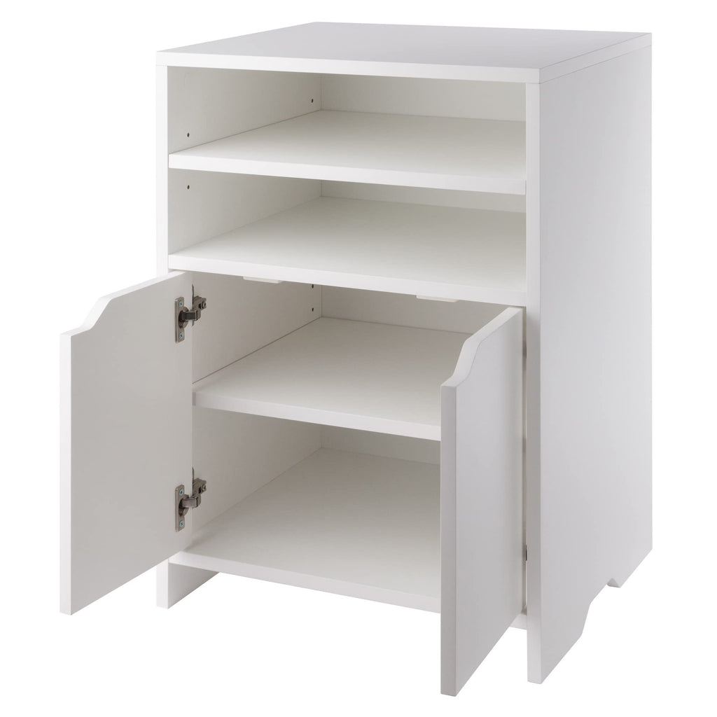 Winsome Nova 4-Shelf Storage Cabinet, White