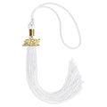 Endea Graduation Single Color Tassel with Gold Date Drop (White, 2021)