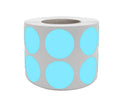 Royal Green Round Dot Label Roll 3/4 Inches - Light Blue Circle Sticker 19 Mm -1050 Pack
