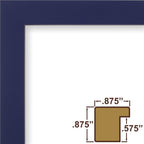 Craig Frames Confetti, Modern Blue Picture Frame, 10 X 12 Inch
